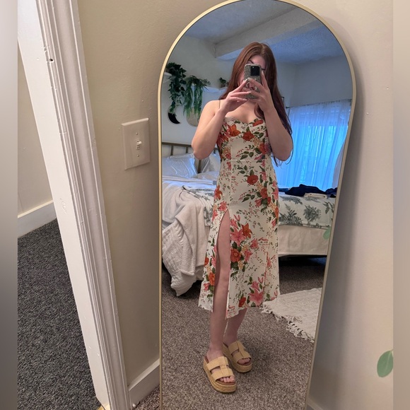 Reformation empire waist floral midi size 2 - Picture 5 of 14